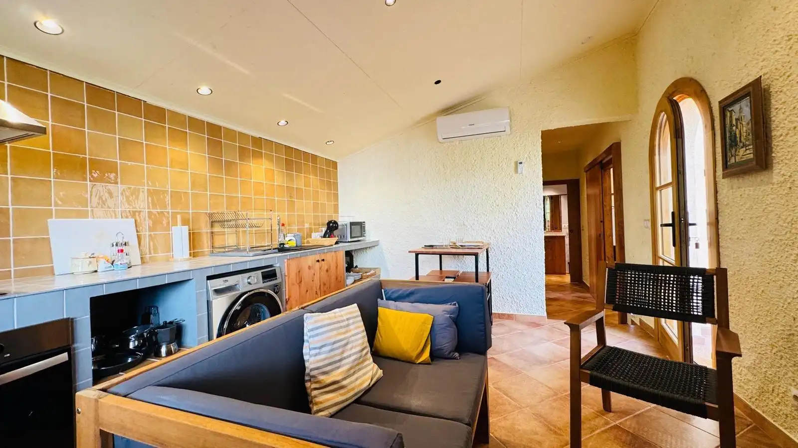 Sala d'estar de Casa o xalet de lloguer en Sant Martí Sarroca amb Jardí privat, Terrassa i Piscina