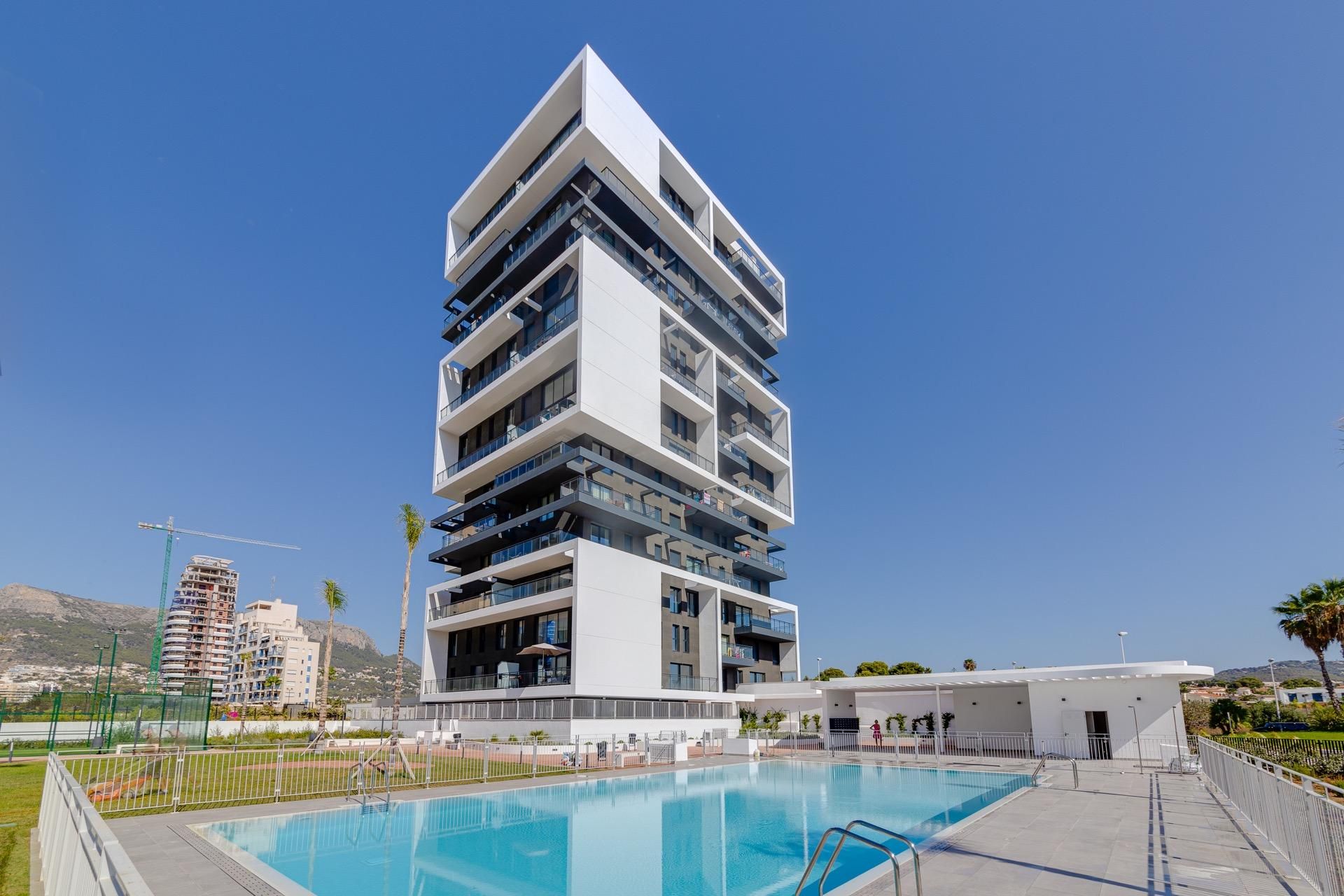 Exterior view of Apartment for sale in Calpe / Calp  with Air Conditioner, Private garden and Terrace
