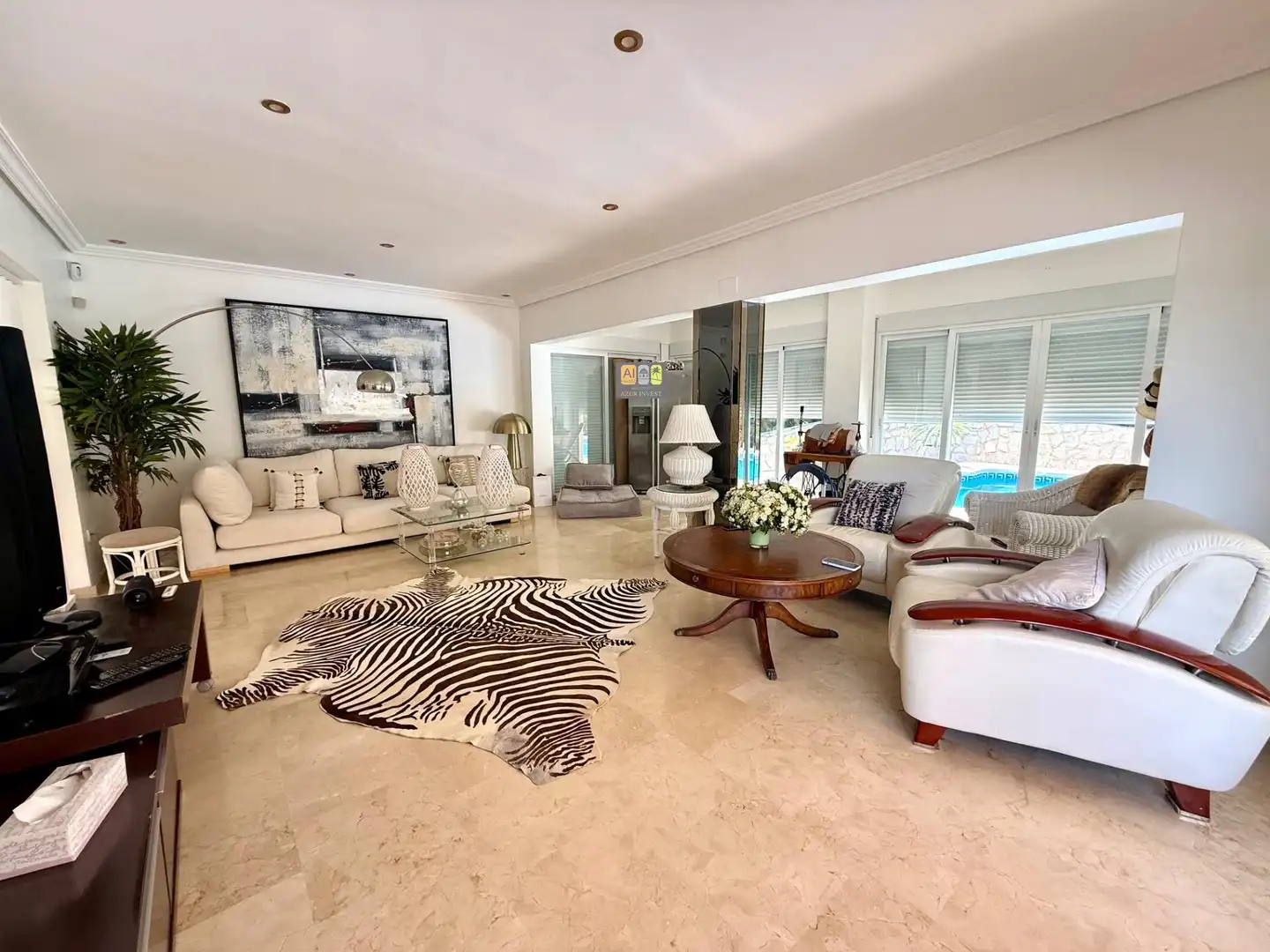 Sala d'estar de Casa o xalet en venda en La Nucia amb Aire condicionat, Calefacció i Jardí privat