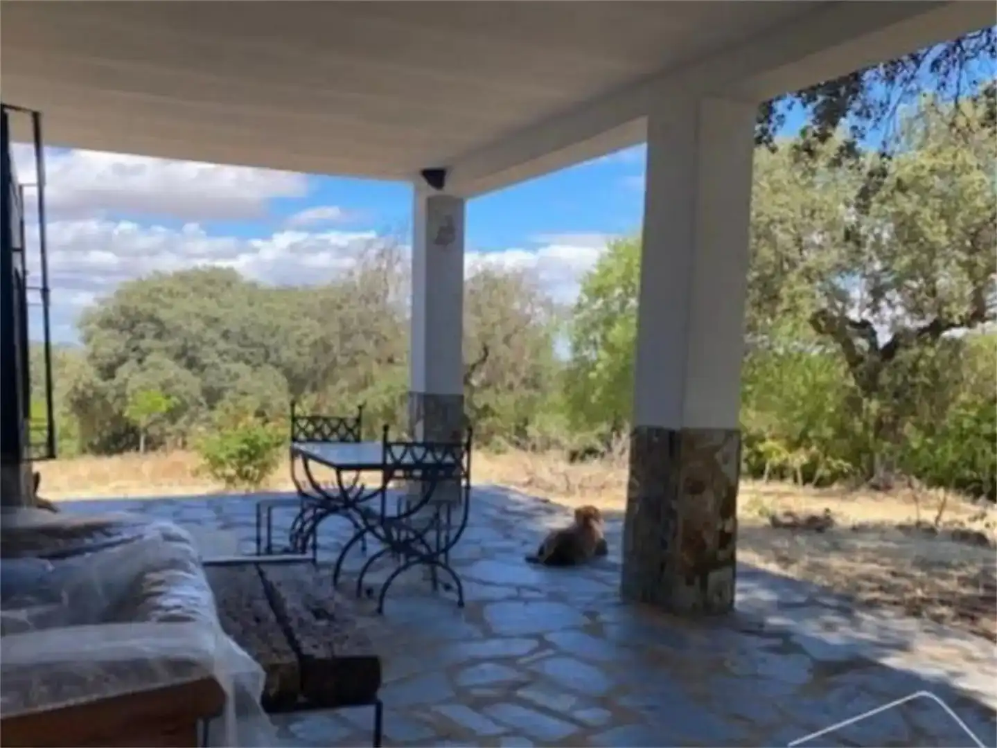 Terrassa de Finca rústica en venda en Zalamea de la Serena amb Aire condicionat, Jardí privat i Moblat