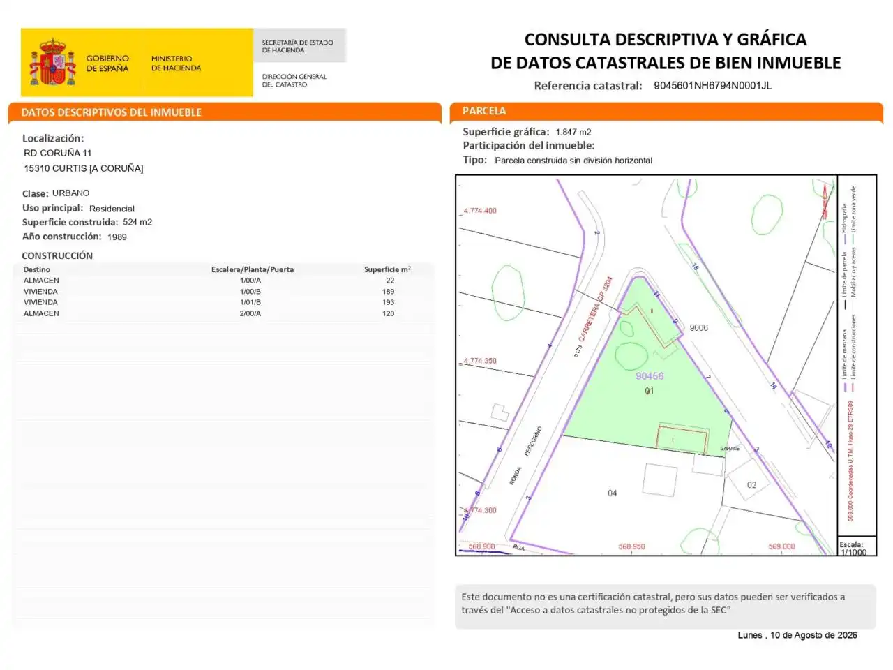 Casa o chalet en venta en Curtis