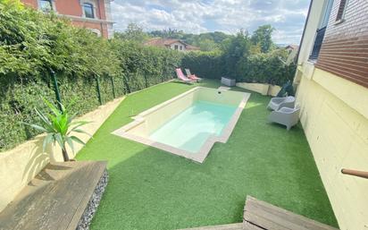 Swimming pool of Single-family semi-detached for sale in Medio Cudeyo  with Heating, Private garden and Parquet flooring