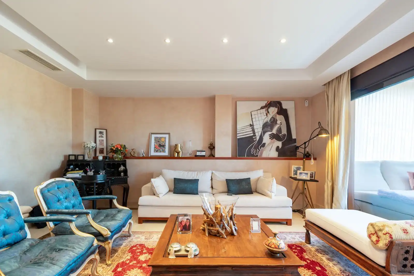 Sala de estar de Casa adosada en venta en Estepona con Aire acondicionado, Amueblado y Horno