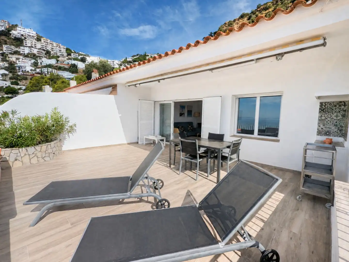 Terrace of Flat for sale in Roses  with Air Conditioner, Heating and Terrace