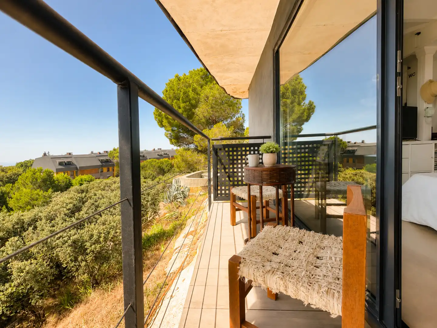 Balcony of Houses for sale in Hoyo de Manzanares  with Air Conditioner, Private garden and Swimming Pool