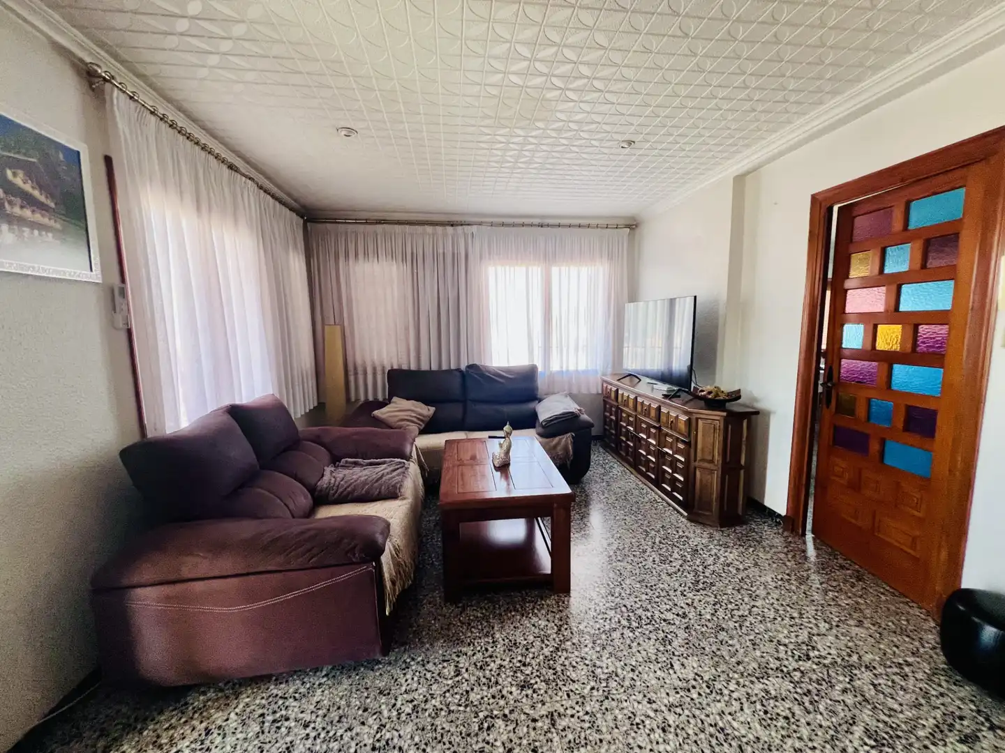Sala d'estar de Casa o xalet en venda en Petrer amb Aire condicionat, Jardí privat i Terrassa