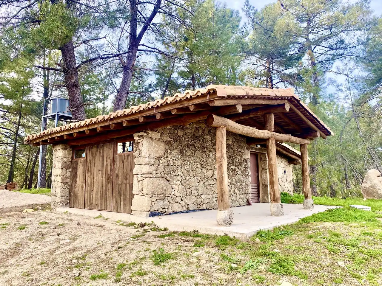 Vista exterior de Finca rústica en venta en Villanueva de la Vera con Calefacción, Jardín privado y Parquet