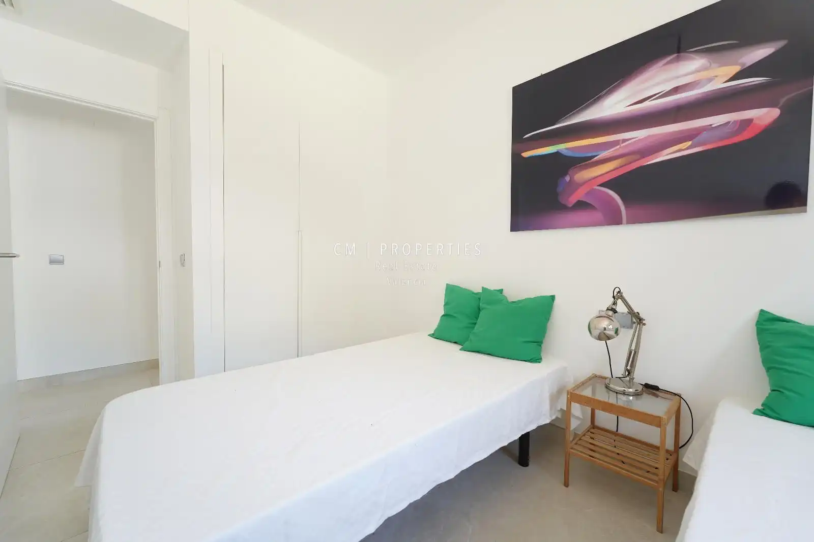 Habitación de Casa adosada de alquiler en Chiva con Aire acondicionado, Calefacción y Jardín privado