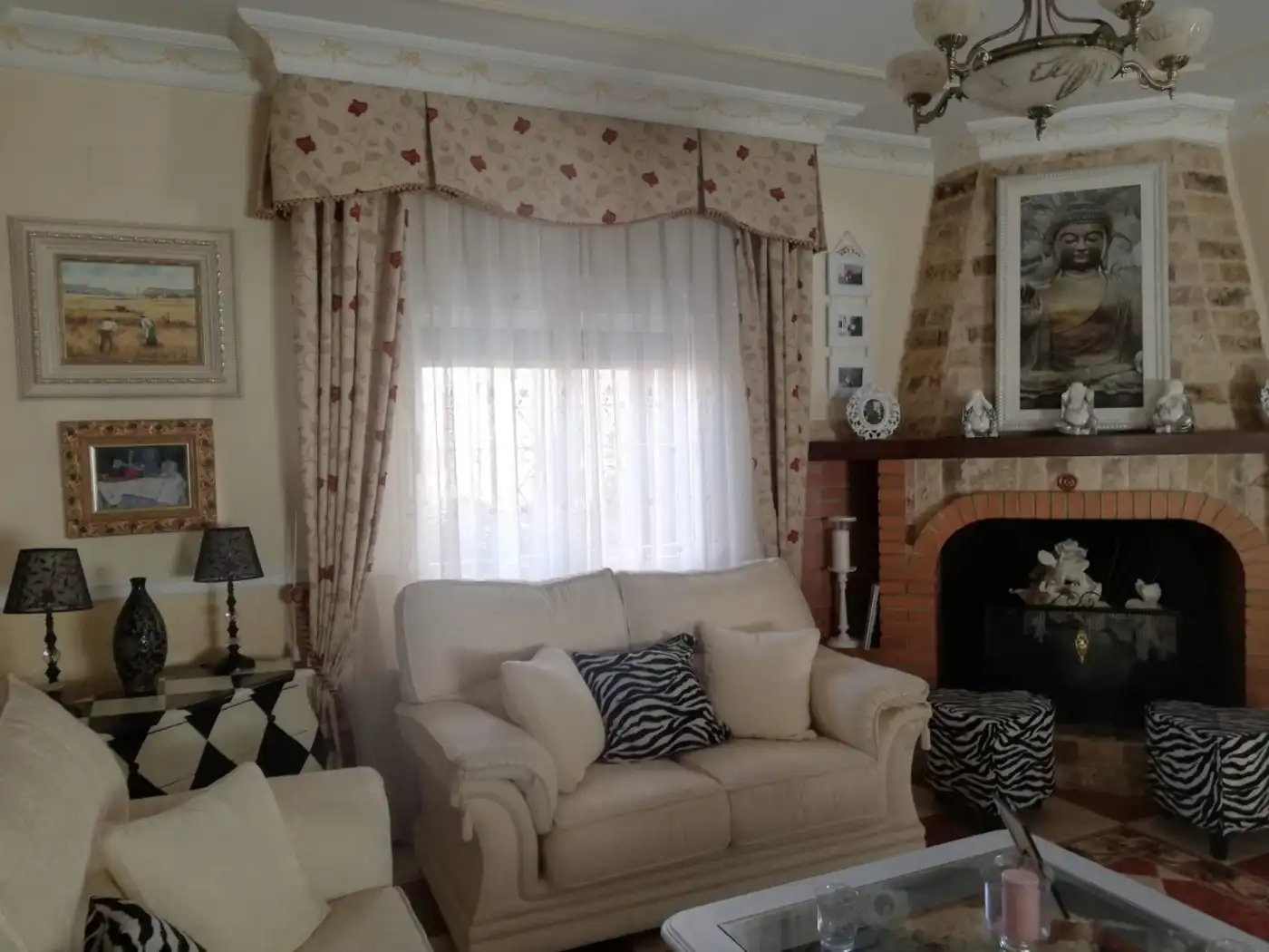 Living room of Houses for sale in Albacete  with Air Conditioner, Terrace and Storage room