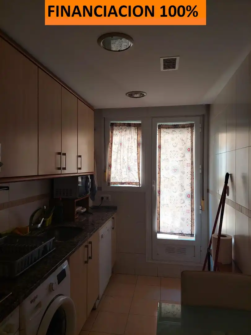 Cocina de Piso en venta en Borja con Calefacción, Parquet y Terraza