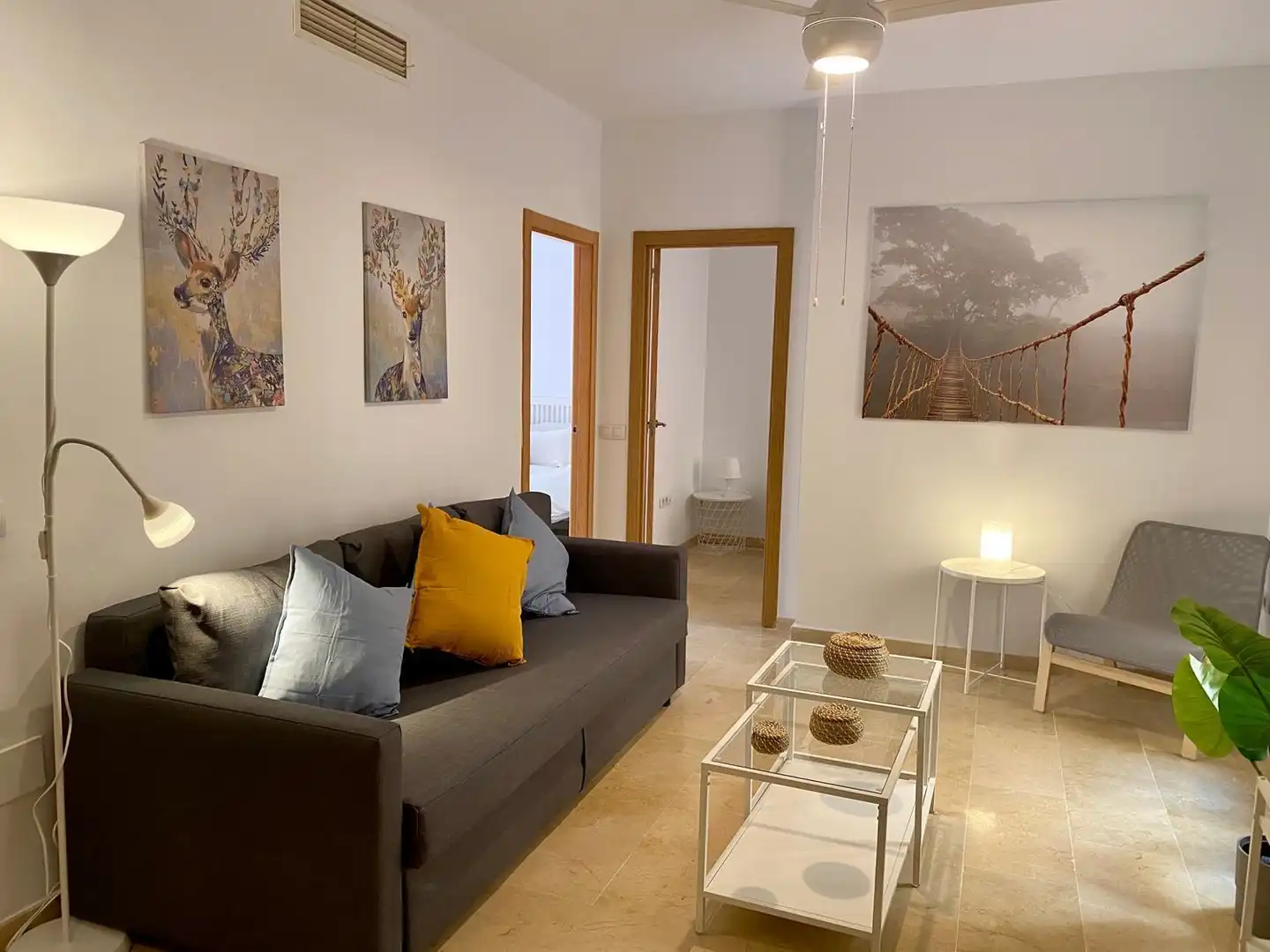 Living room of Flat for rent in Málaga  with Air Conditioner, Heating and Terrace