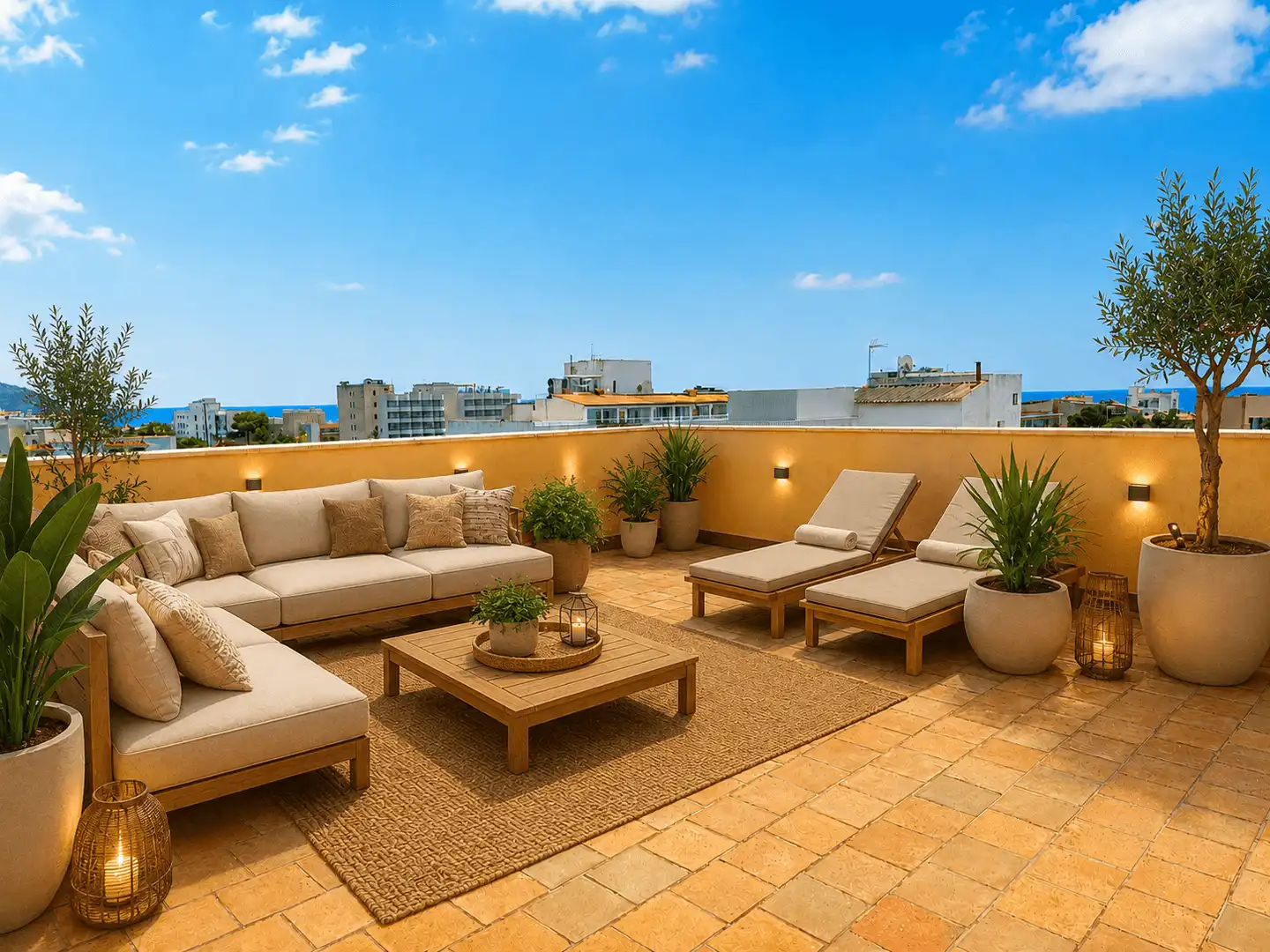 Terraza de Ático de alquiler en Son Servera con Aire acondicionado, Terraza y Trastero