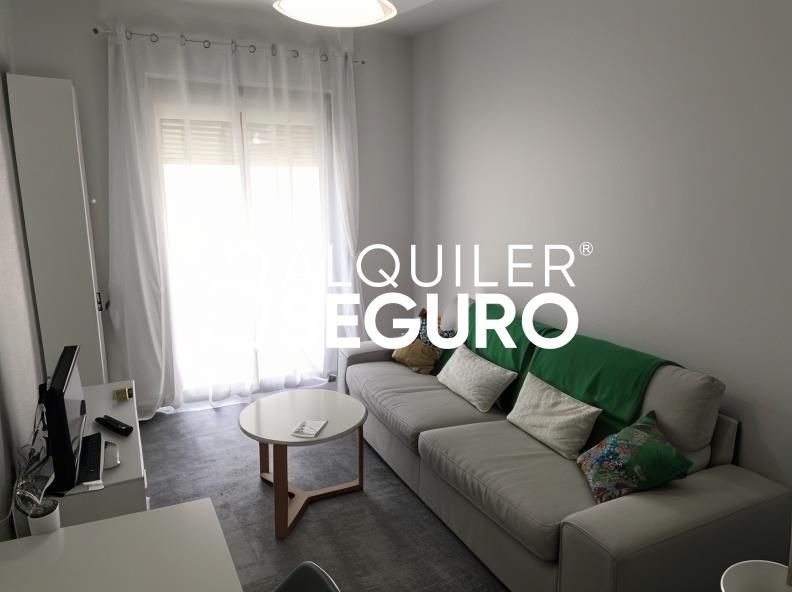 Sala d'estar de Pis de lloguer en Dos Hermanas amb Aire condicionat, Terrassa i Moblat