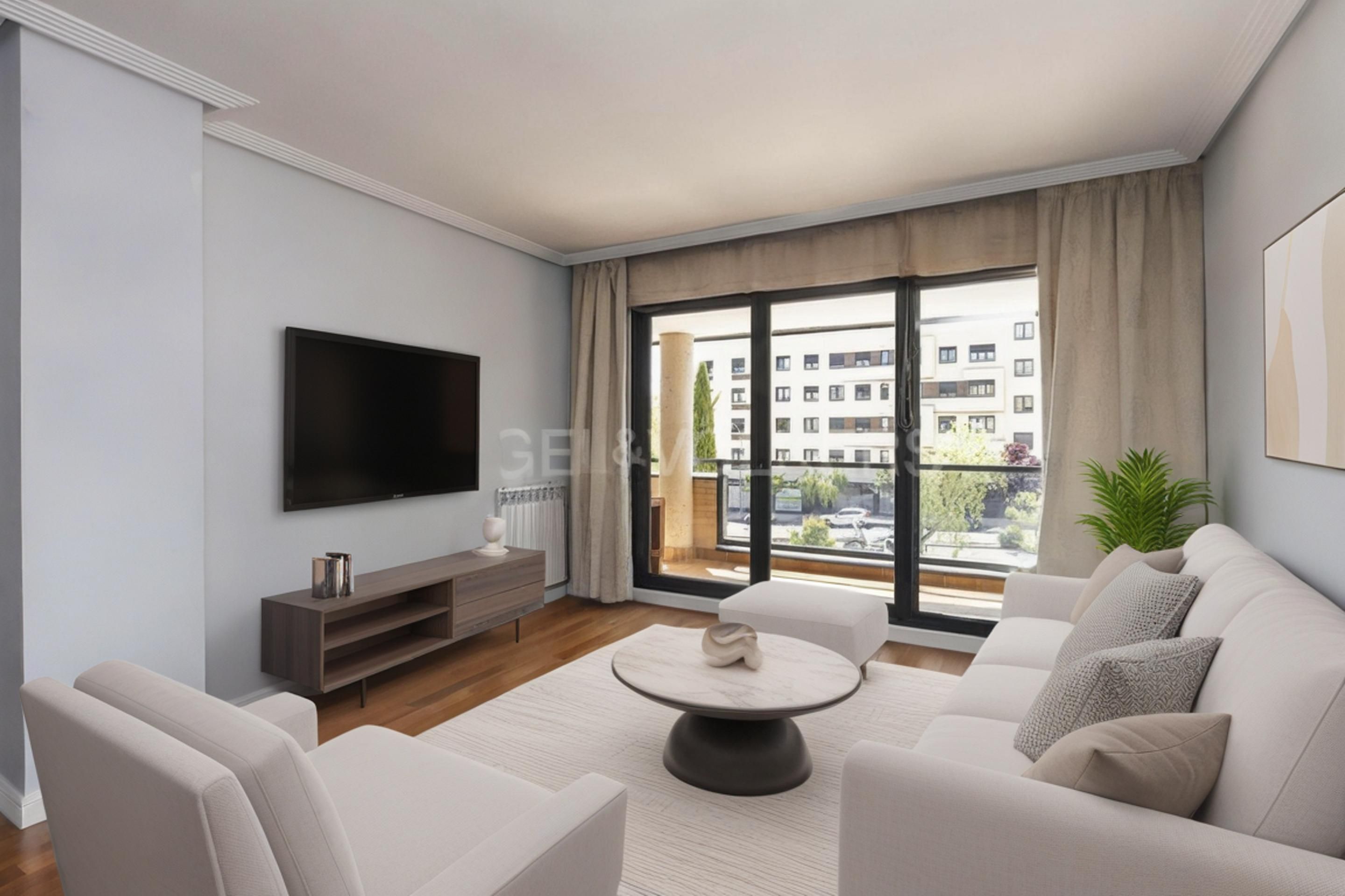 Living room of Apartment for sale in Alcobendas  with Air Conditioner, Heating and Parquet flooring