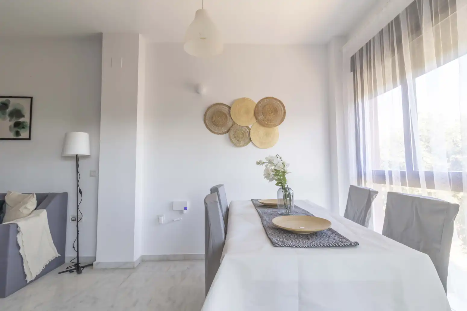 Esszimmer von Wohnung zum Verkauf in Mairena del Aljarafe mit Klimaanlage, Privatgarten und Terrasse