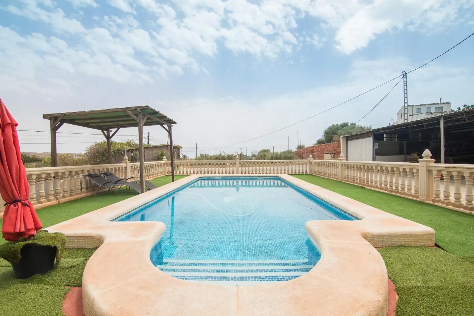 Piscina de Casa o xalet en venda en Elche / Elx amb Aire condicionat, Jardí privat i Terrassa