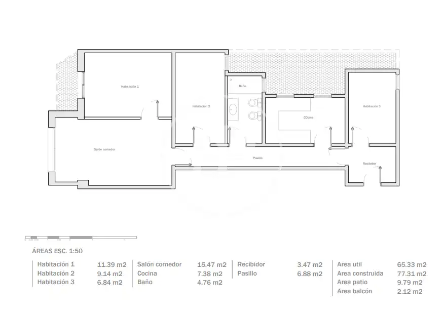 Wohnung zum Verkauf in Barcelona mit Klimaanlage, Heizung und Terrasse