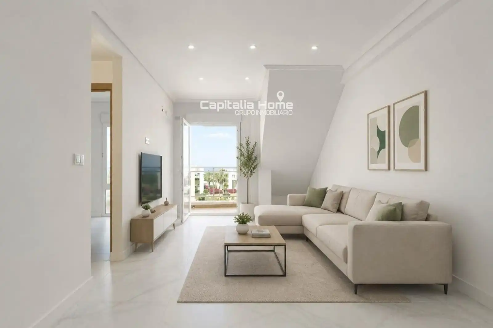 Sala de estar de Ático en venta en Orihuela con Aire acondicionado, Calefacción y Terraza