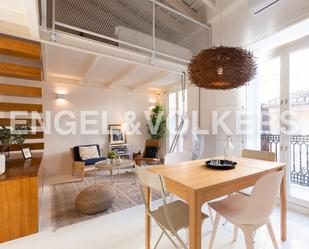 Living room of Apartment to rent in  Valencia Capital  with Air Conditioner, Parquet flooring and Furnished