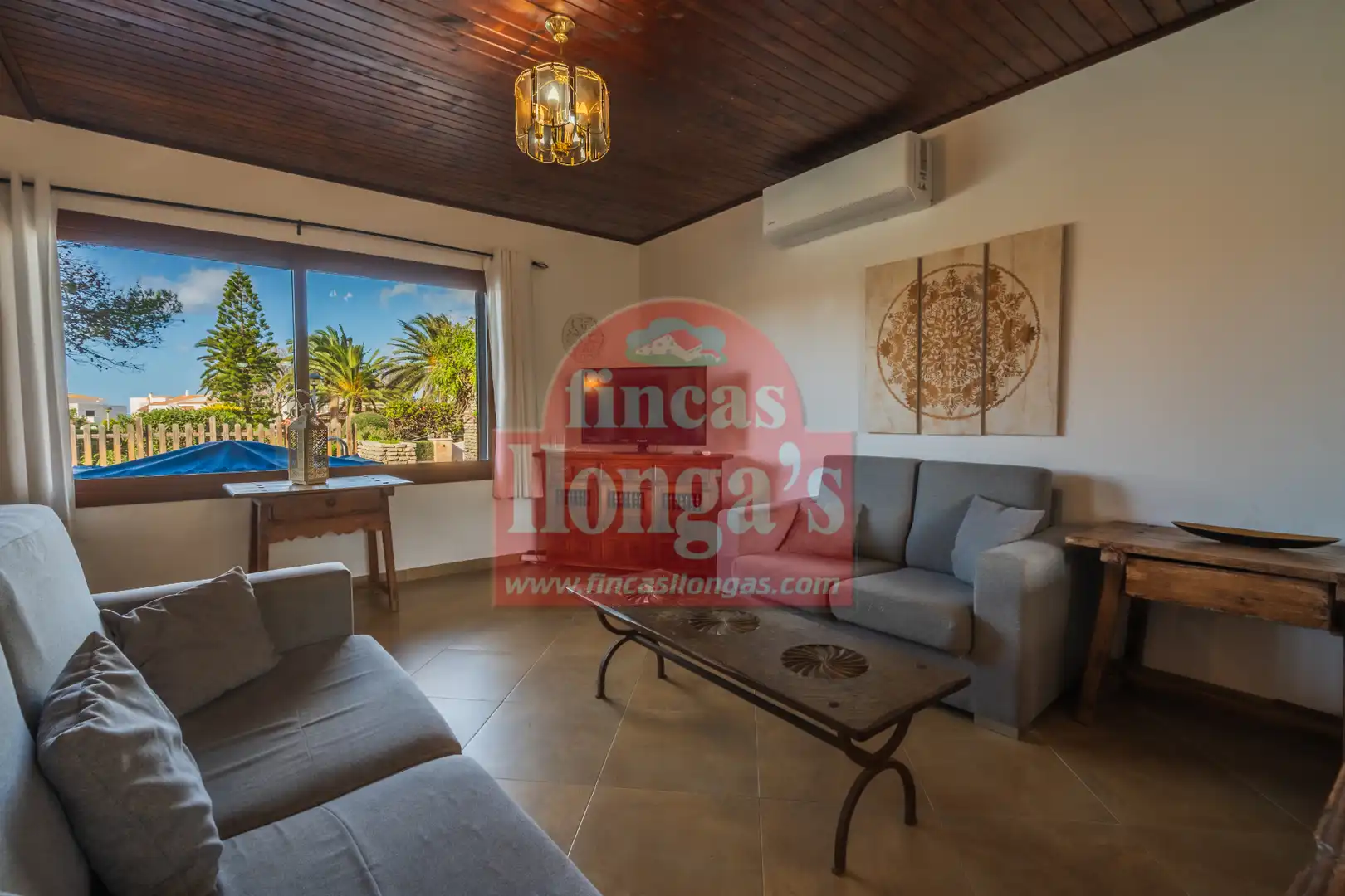 Living room of Houses for sale in Ciutadella de Menorca  with Air Conditioner, Private garden and Terrace