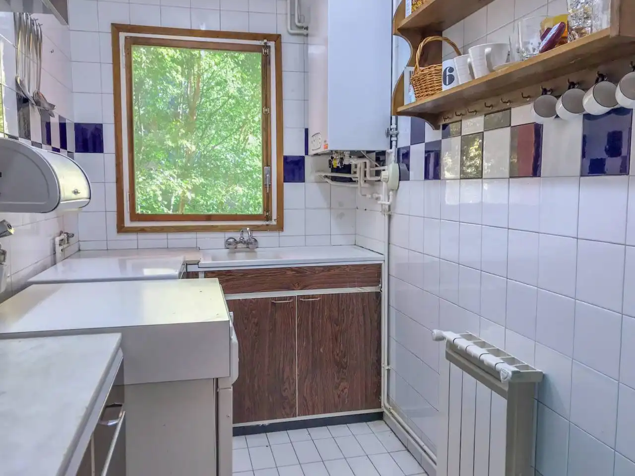 Cocina de Apartamento en venta en Alp con Calefacción, Parquet y Terraza