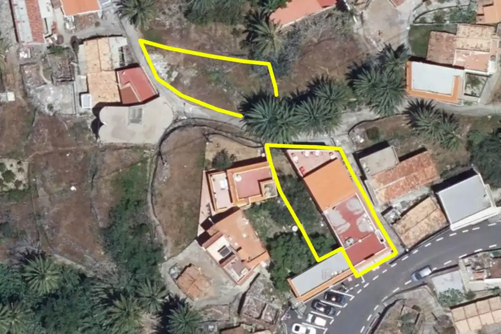 Vista exterior de Casa o chalet en venta en Vallehermoso con Terraza