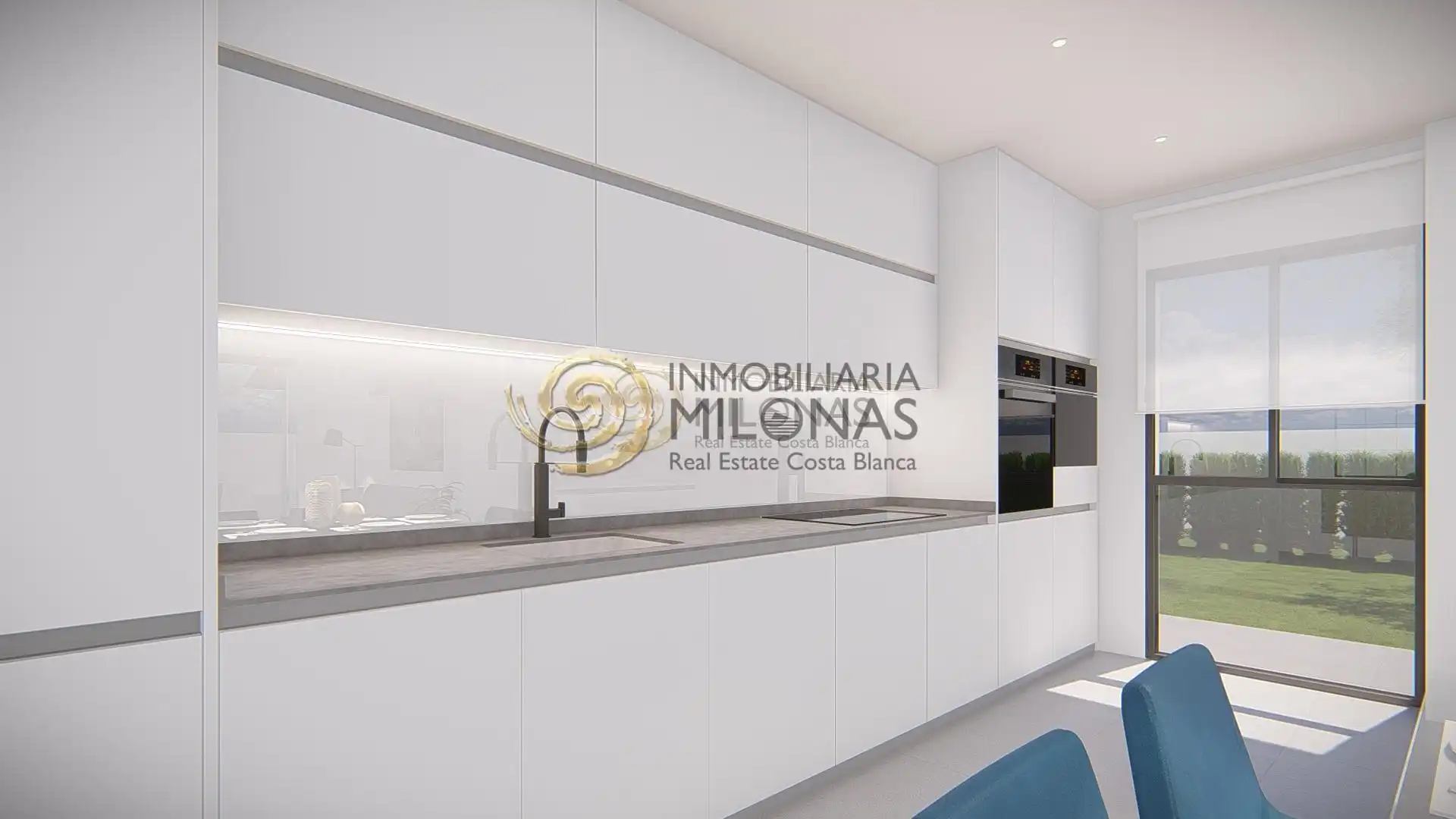 Cocina de Apartamento en venta en Villajoyosa / La Vila Joiosa con Calefacción, Jardín privado y Terraza