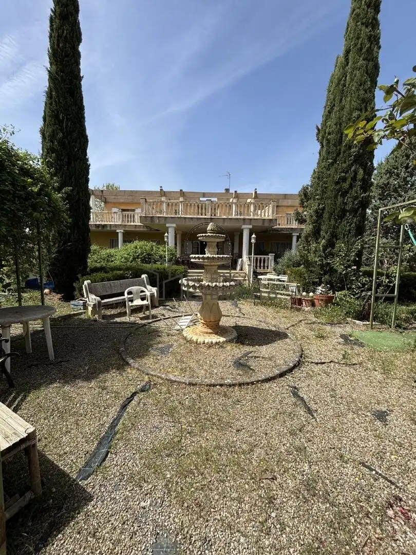Jardín de Casa o chalet en venta en San Mateo de Gállego