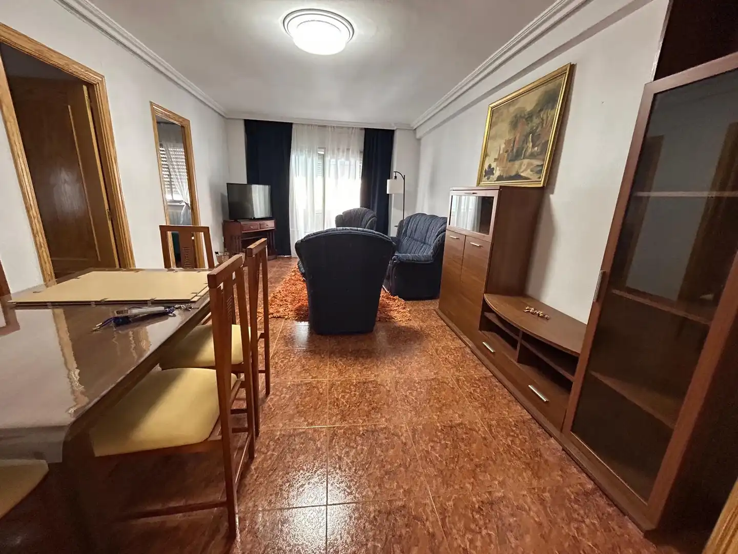 Sala de estar de Piso en venta en Ciudad Real con Calefacción, Terraza y Amueblado