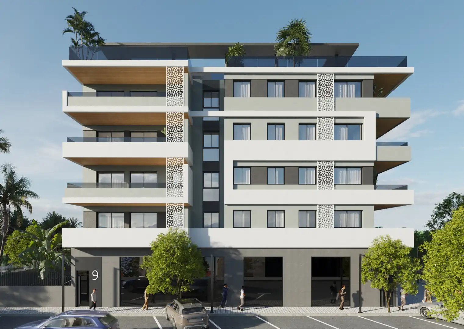 Exterior view of Flat for sale in Elche / Elx  with Air Conditioner, Heating and Parquet flooring