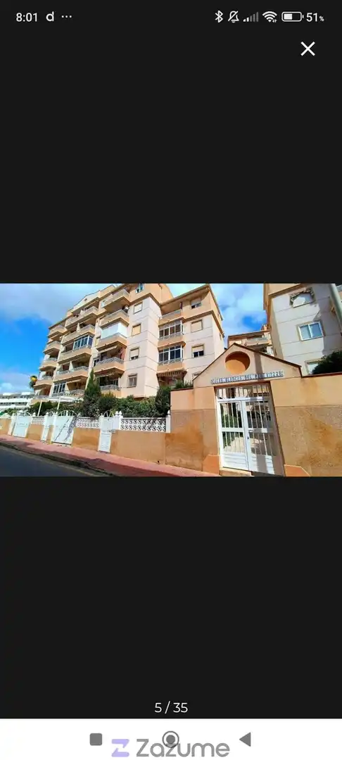 Vista exterior de Piso de alquiler en Torrevieja con Aire acondicionado, Calefacción y Piscina