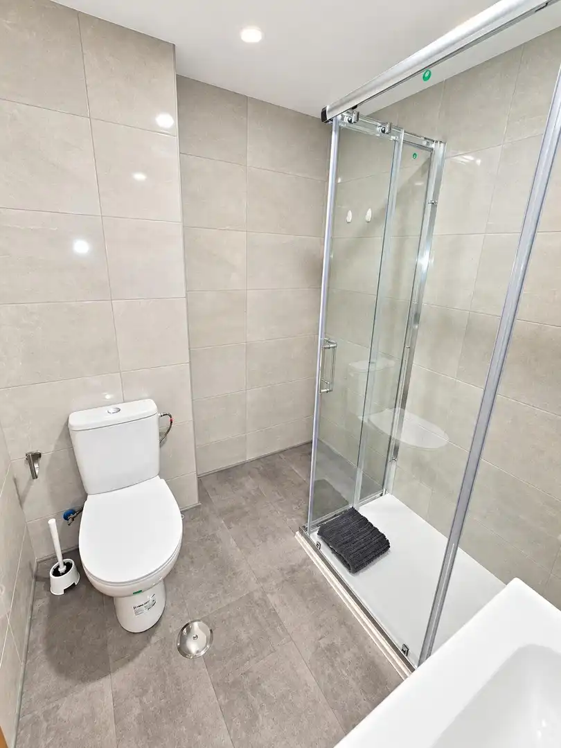 Baño de Piso de alquiler en Málaga con Terraza, Amueblado y Piscina comunitaria