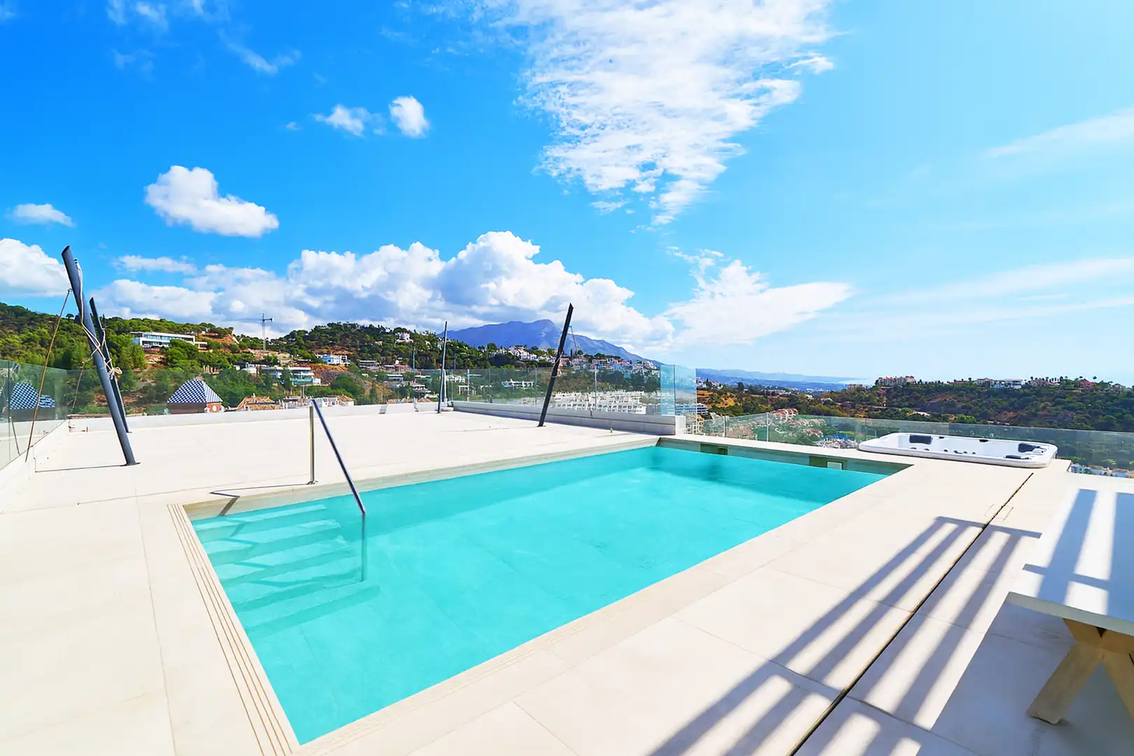 Piscina de Casa o chalet en venta en Benahavís con Aire acondicionado, Calefacción y Jardín privado
