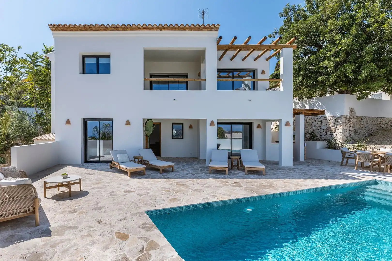 Exterior view of Houses for sale in Jávea / Xàbia  with Air Conditioner, Heating and Private garden