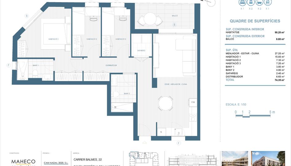 Photo 1 from new construction home in Flat for sale in Carrer de Balmes, 18, Santa Perpètua de Mogoda, Barcelona