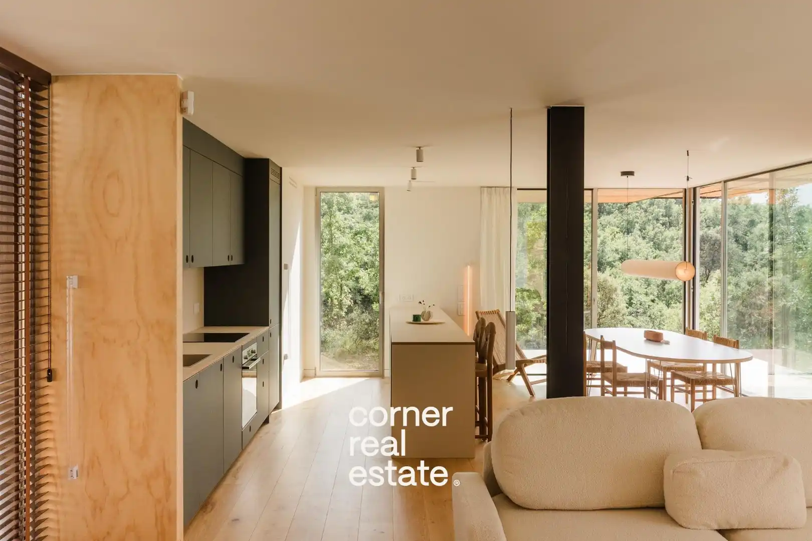 Living room of Houses for sale in Sant Cugat del Vallès  with Air Conditioner, Heating and Private garden