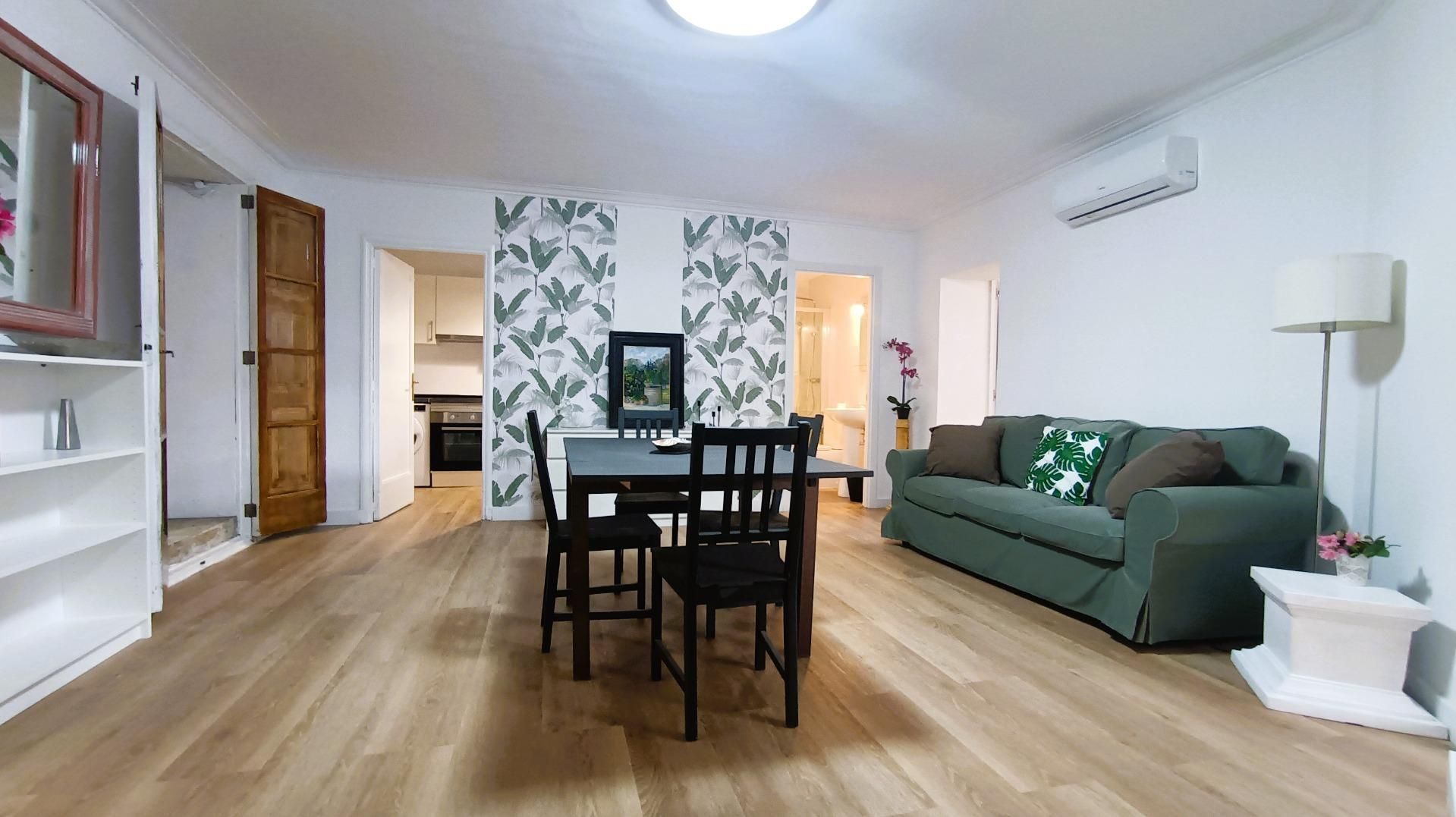 Sala de estar de Planta baja de alquiler en  Palma de Mallorca con Aire acondicionado, Calefacción y Parquet