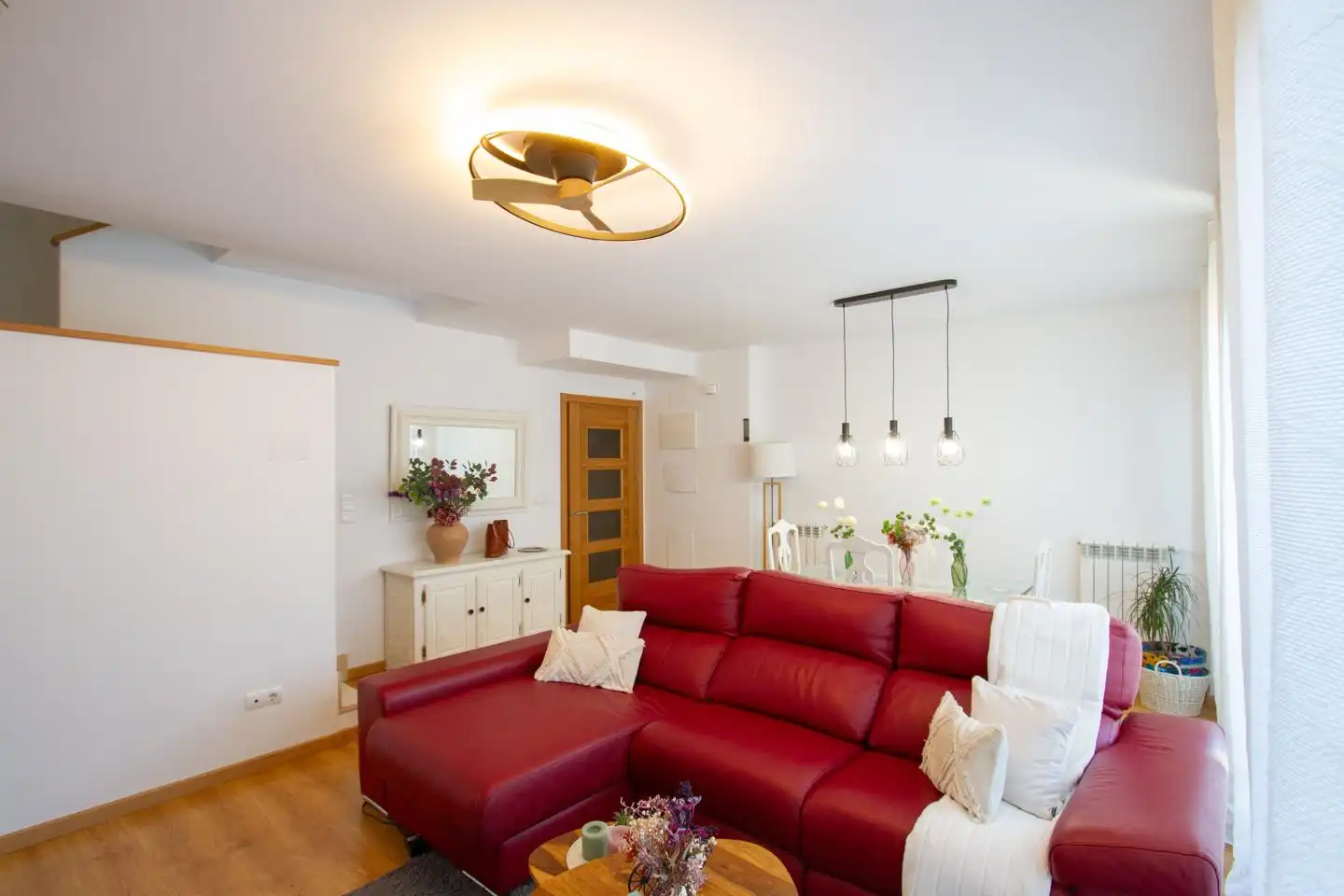 Sala de estar de Casa o chalet en venta en Aoiz / Agoitz con Jardín privado, Terraza y Amueblado