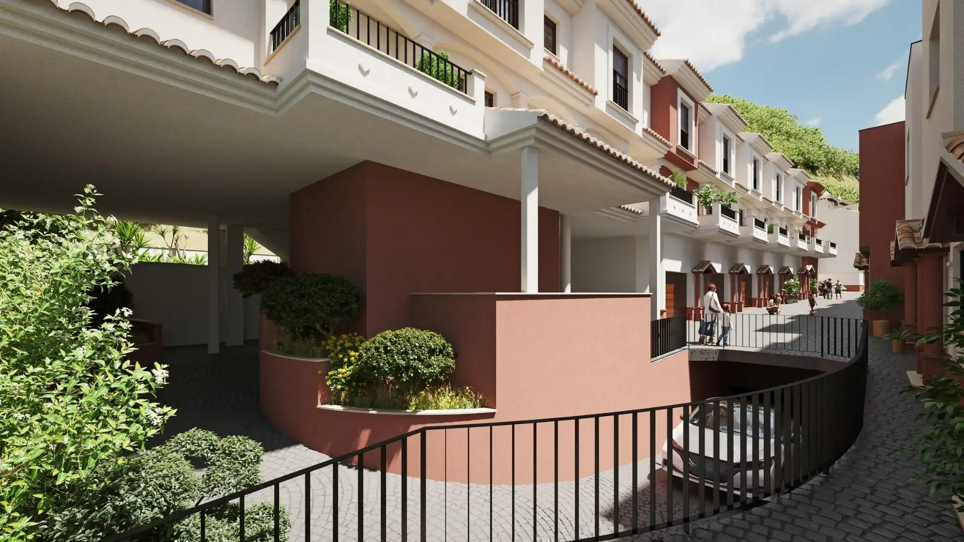 Vista exterior de Casa adosada en venda en Almuñécar amb Jardí privat, Terrassa i Traster