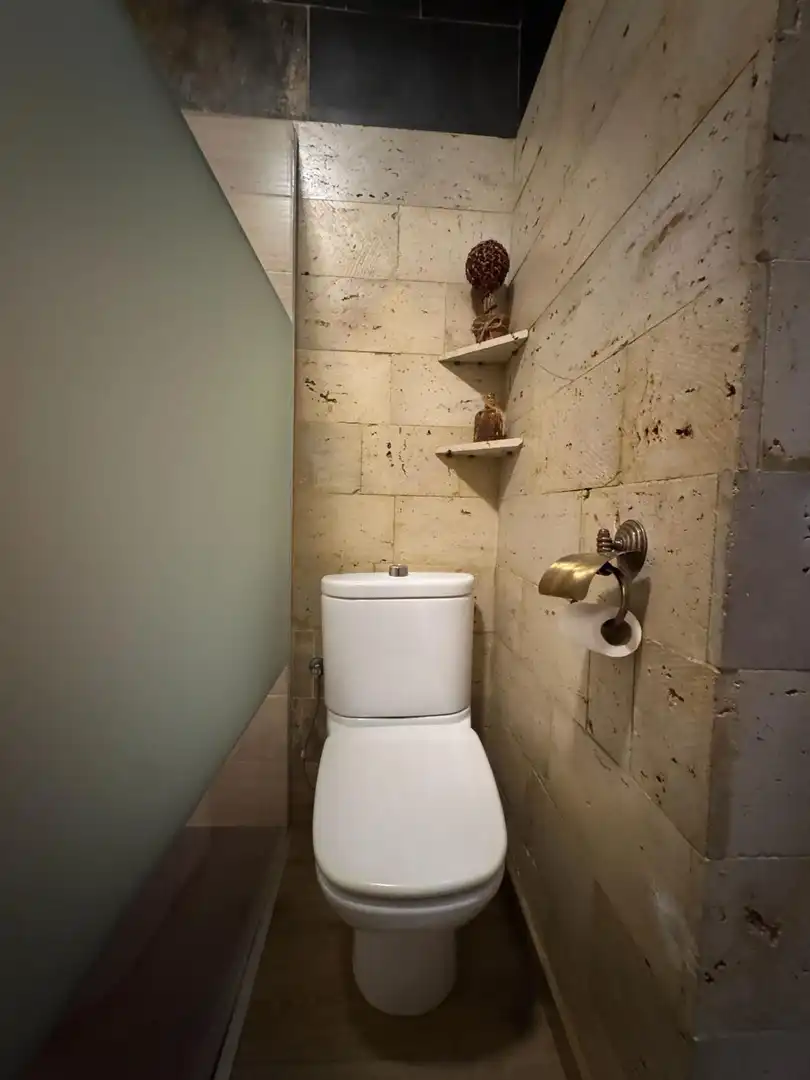 Badezimmer von Einfamilien-Reihenhaus zur Miete in Mijas mit Klimaanlage, Terrasse und Möbliert
