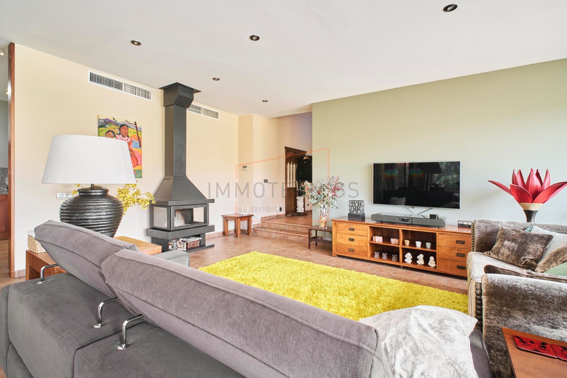 Living room of House or chalet for sale in Les Franqueses del Vallès  with Air Conditioner, Heating and Private garden