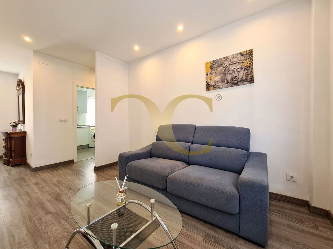 Living room of Flat for sale in Gijón   with Furnished