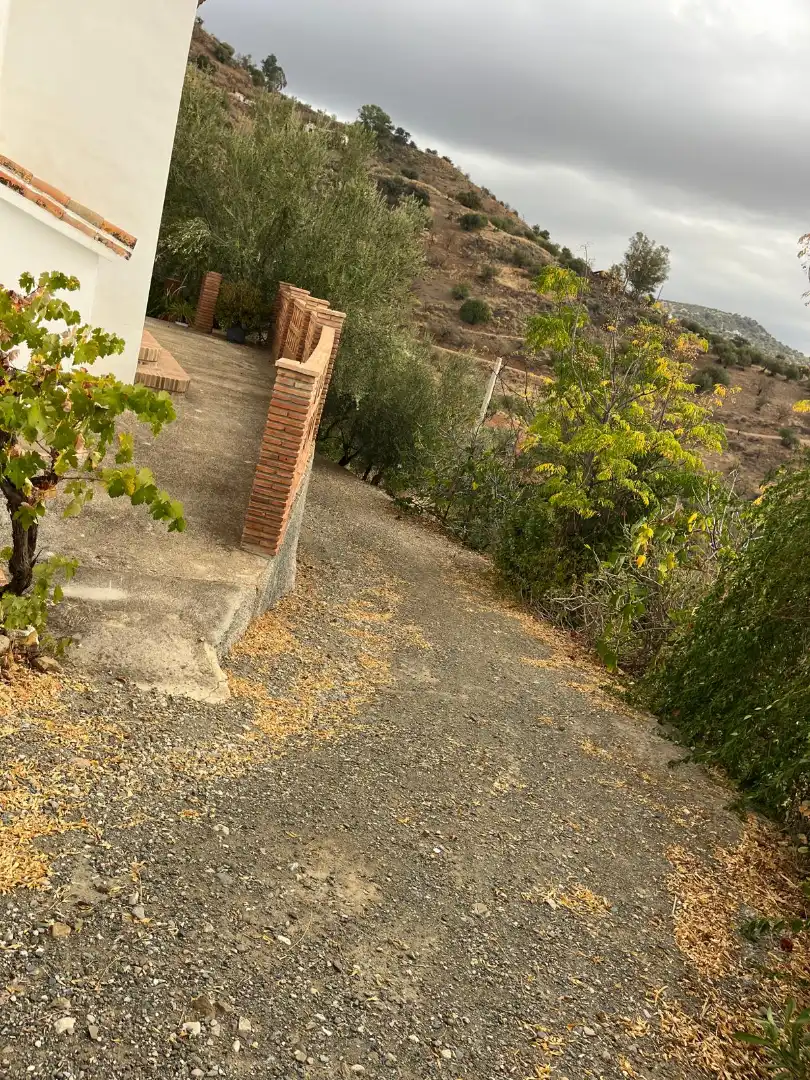 Garten von Country house zur Miete in Riogordo mit Privatgarten, Schwimmbad und Möbliert