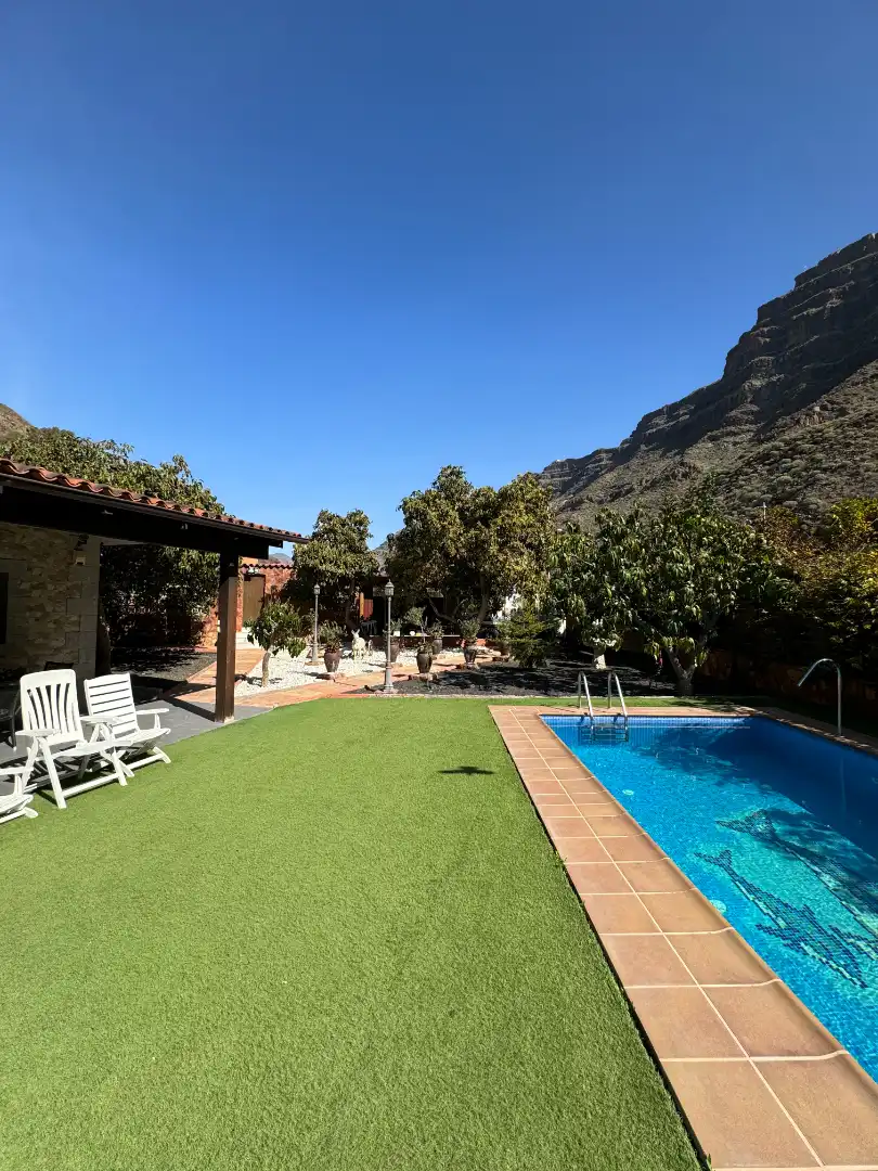 Piscina de Finca rústica en venda en San Bartolomé de Tirajana amb Aire condicionat, Jardí privat i Terrassa