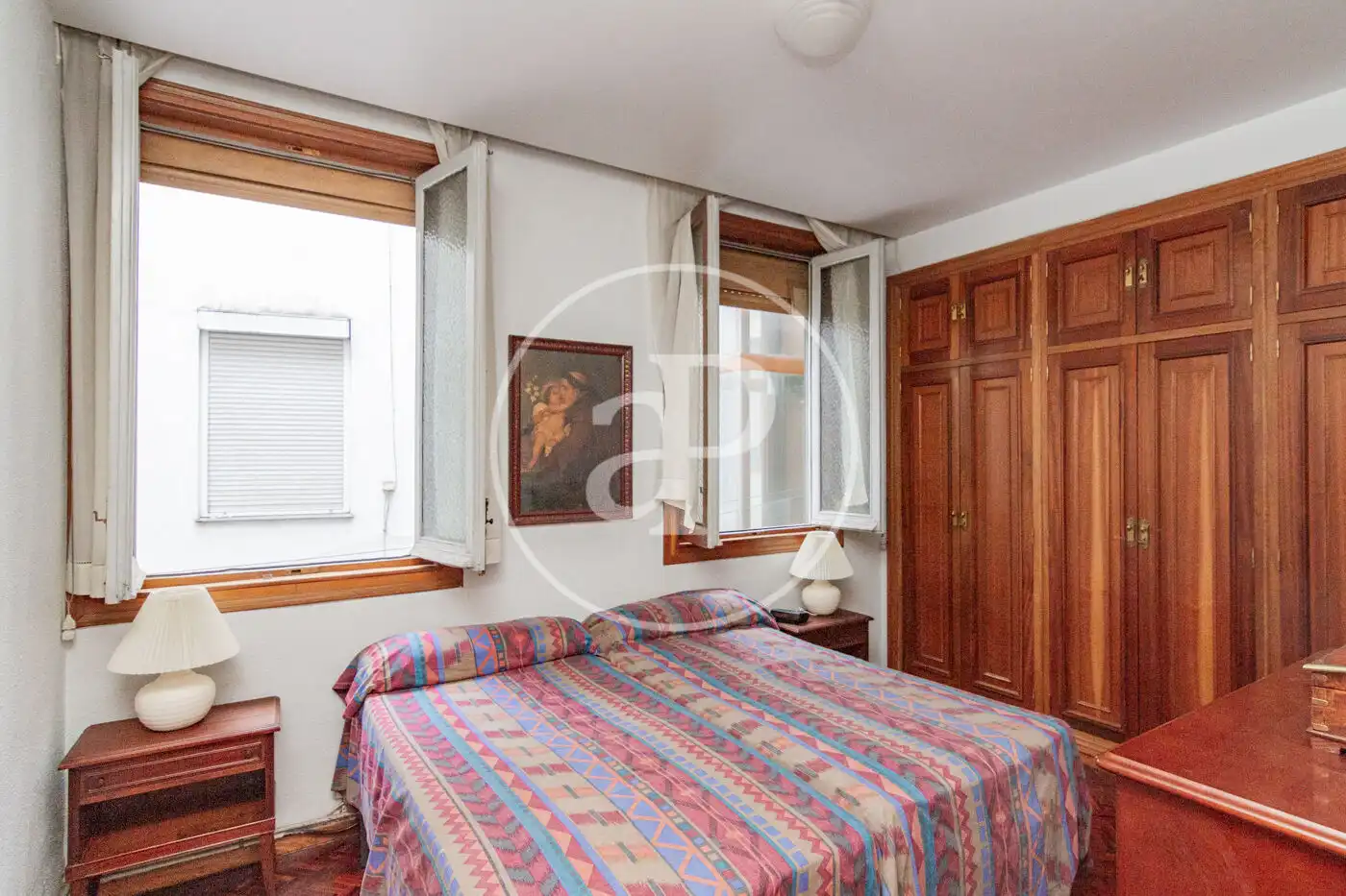 Bedroom of Flat for sale in Madrid  with Heating, Storage room and Balcony