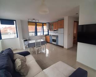 Kitchen of Flat for sale in Sanxenxo  with Parquet flooring, Furnished and Oven