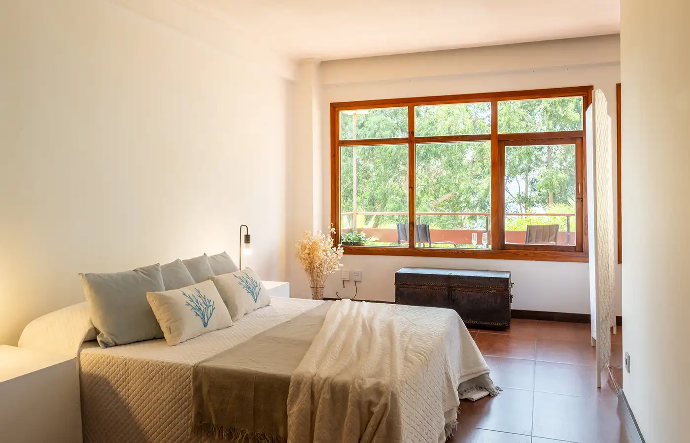 Schlafzimmer von Wohnung zum Verkauf in Oleiros mit Terrasse, Abstellraum und Mikrowelle