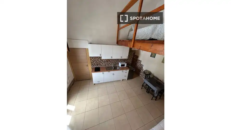Cuina de Estudi per a compartir en Puerto del Rosario amb Aire condicionat, Terrassa i Moblat