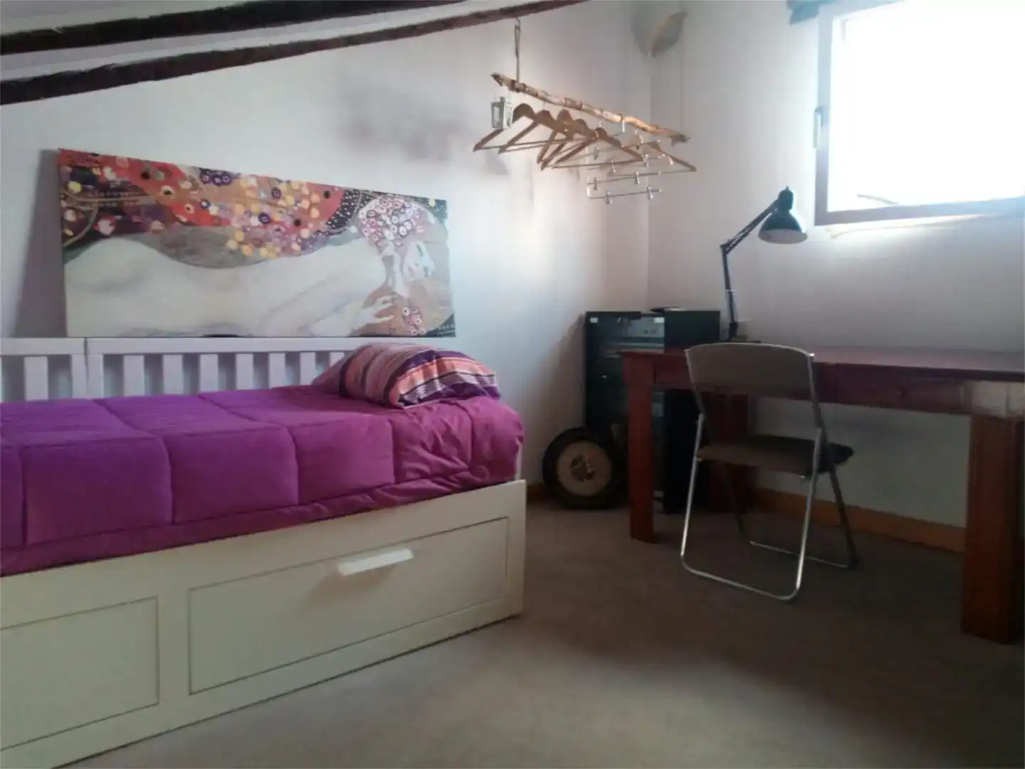 Schlafzimmer von Maisonette zur Miete in Madrid mit Klimaanlage und Möbliert