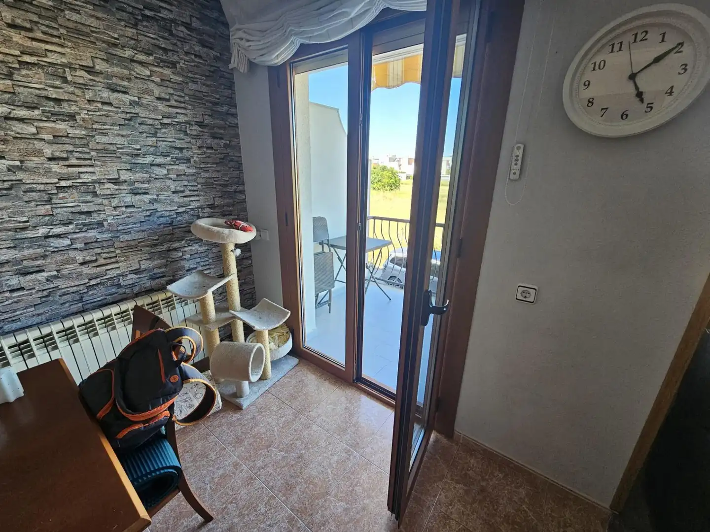 Terrasse von Einfamilien-Reihenhaus zum Verkauf in Malgrat de Mar mit Klimaanlage, Heizung und Privatgarten